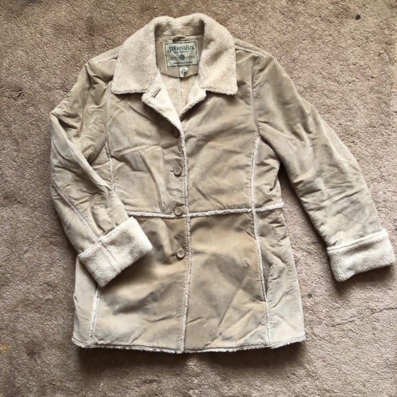 Vintage suede quilted jacket - Picture 1 of 5
